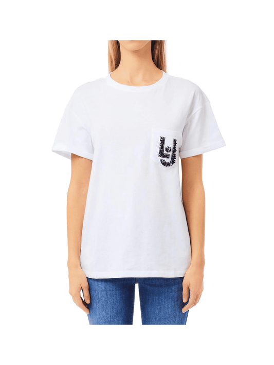 Liu Jo T-Shirt Cotone Donna Bianco