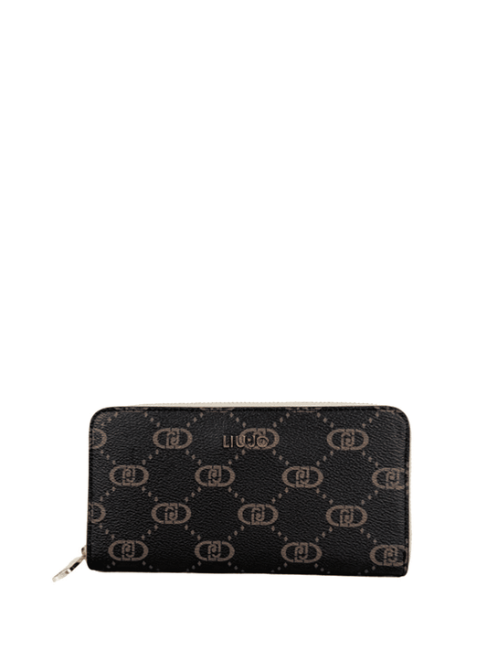 Liu Jo Portafoglio Pelle Nero Donna Elegante