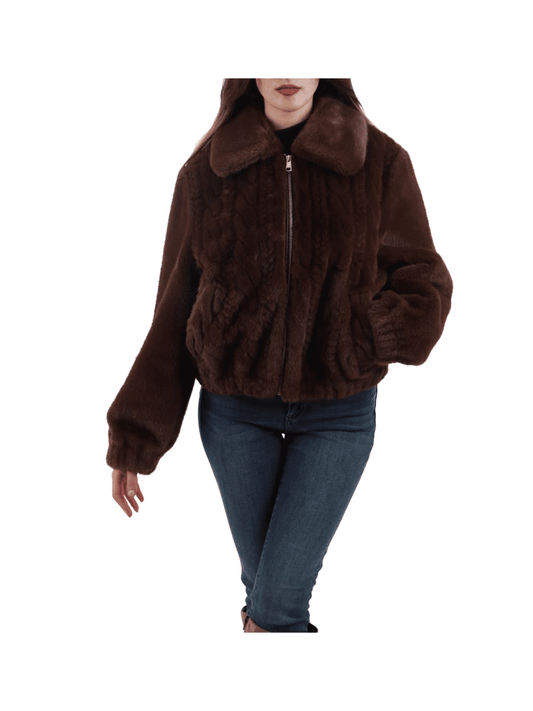 Liu Jo Bomber Teddy Trecce Invernale Donna