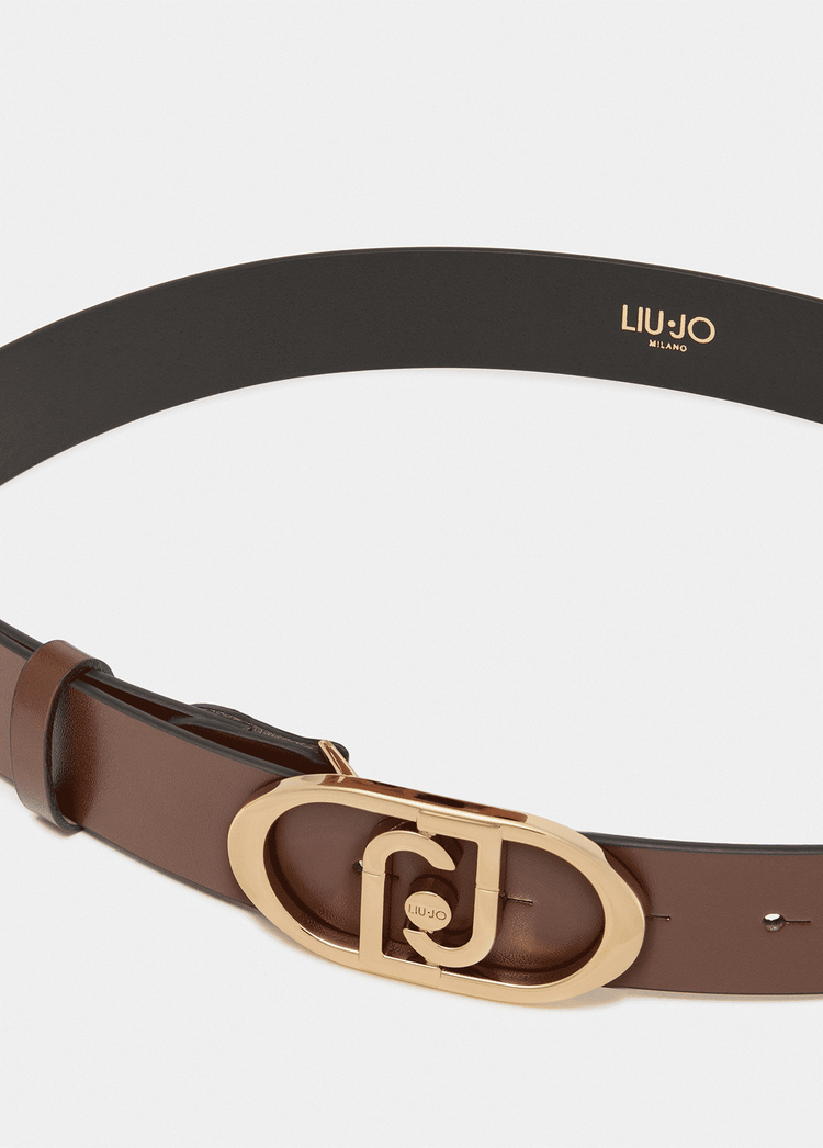 Liujo Cintura Pelle Fibbia Metallo