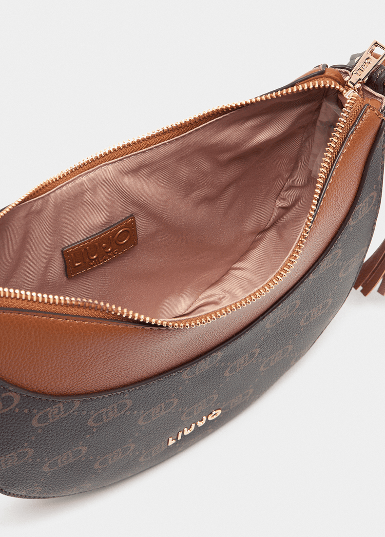 Liujo Borsa Spalla Logo Poliestere Donna