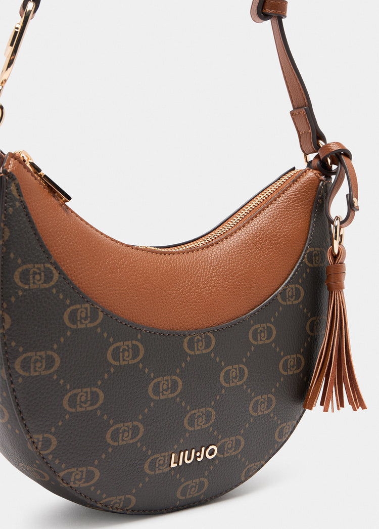 Liujo Borsa Spalla Logo Poliestere Donna