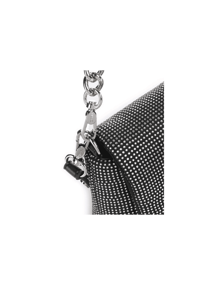 Liujo Borsa Tracolla Strass Microfibra Donna