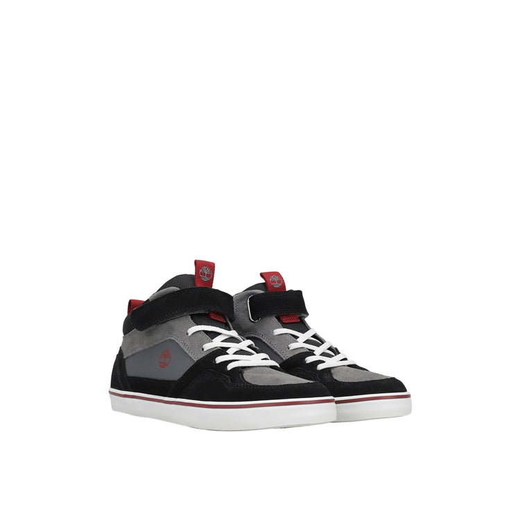 Sneakers Bambino Mid con cinturino Grigio