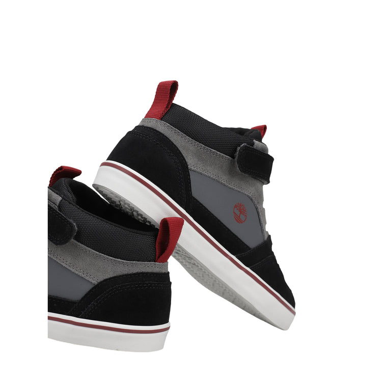 Sneakers Bambino Mid con cinturino Grigio