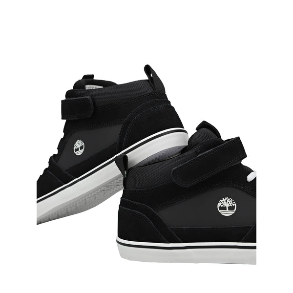Sneakers Bambino Mid con cinturino Nero