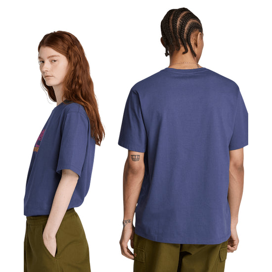 T-shirt Unisex con grafica Field Boot Blu modelli